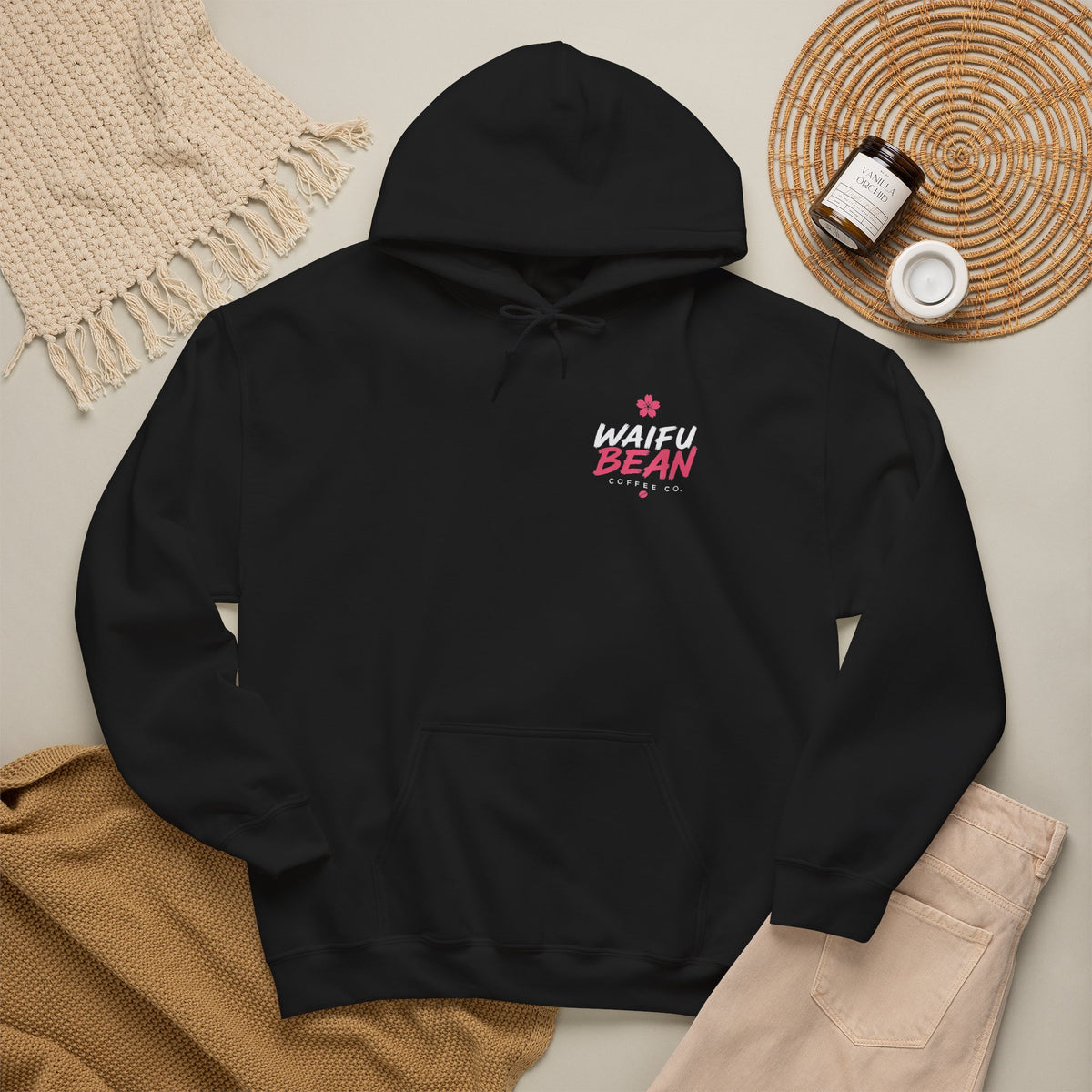 Waifu Bean Sweatshirt Black / Logo